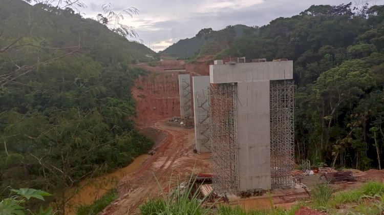 Ponte da Prainha na BR 381 - Obras em rítmo muito lento.