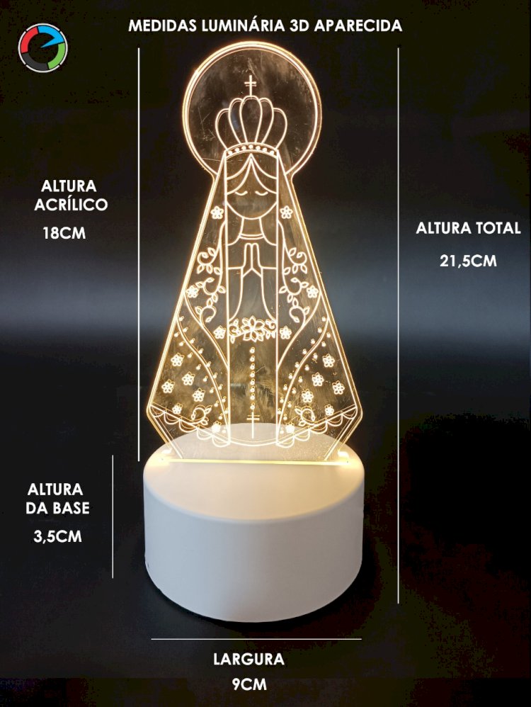 Luminárias Led Abajour 3D